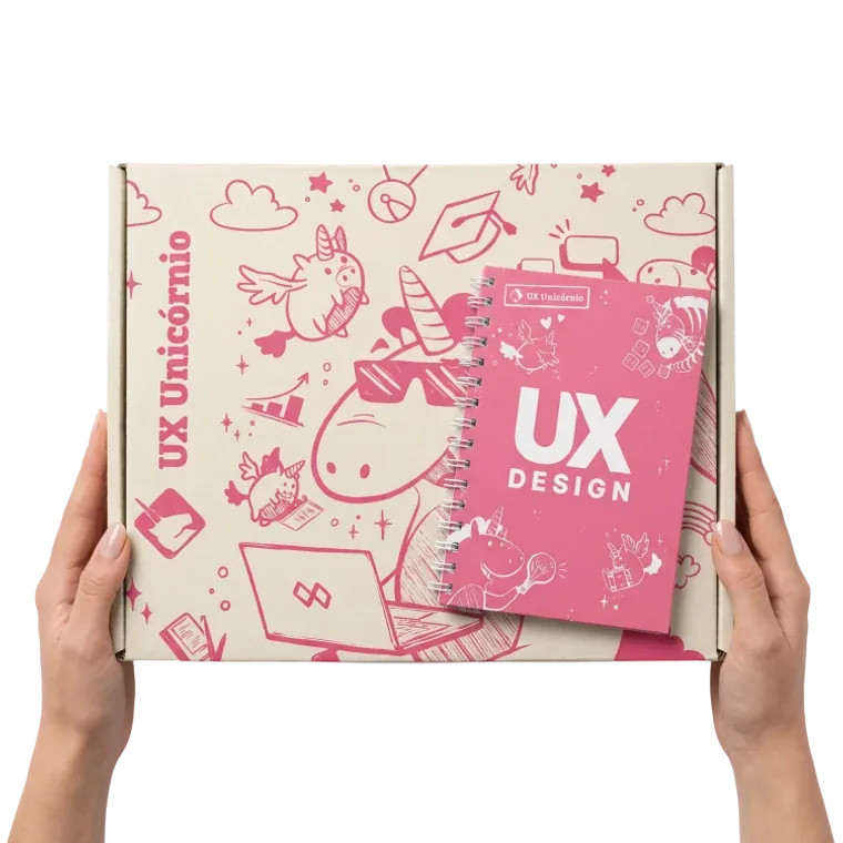 Kit exclusivo UX Unicórnio enviado na sua casa